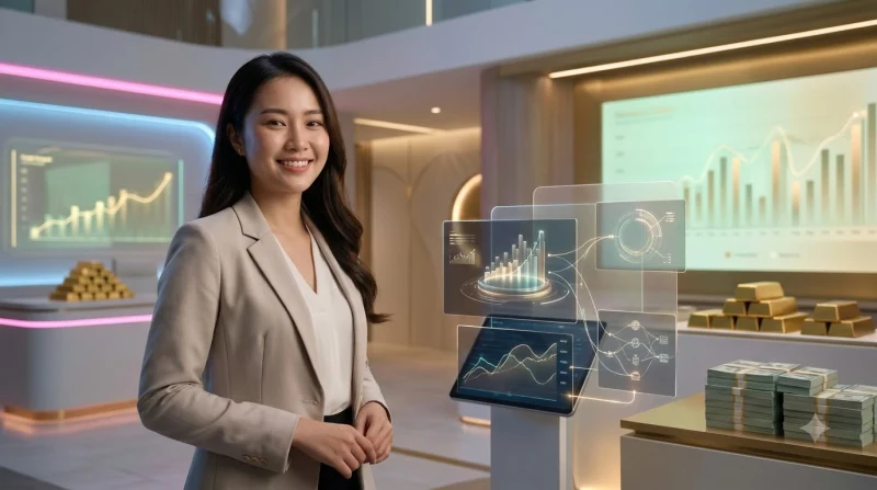 Ảnh minh họa quy trình theo dõi giao dịch đúng cách với dòng thời gian hologram