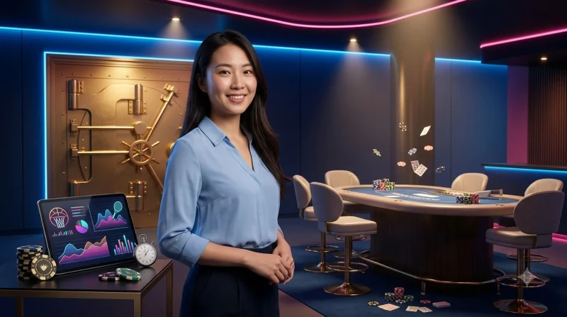 Bàn tay viết danh sách kiểm tra kỹ thuật số với biểu tượng kiểm tra và cảnh báo cùng bóng rổ, tennis