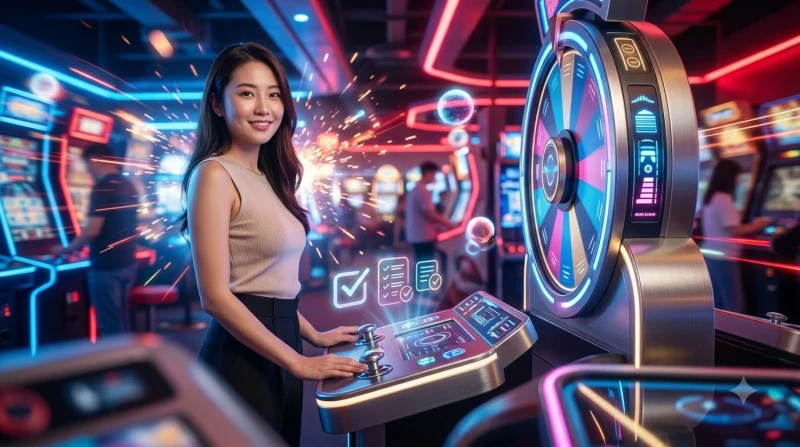 Các bước chuẩn bị trước khi chơi vòng quay arcade spin game: kết nối mạng, đăng nhập và nạp tiền