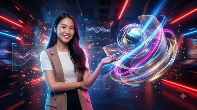 Hộp quà vàng phát sáng với tiền xu và sao lấp lánh tượng trưng cho lợi ích vòng quay miễn phí nền tảng trực tuyến