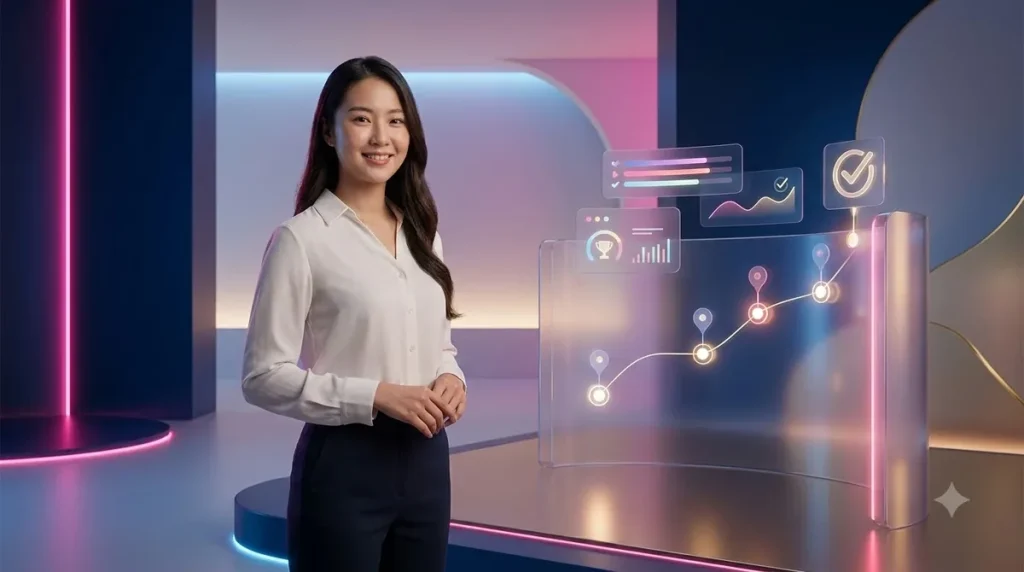 Người tương tác với giao diện minh họa quy trình đăng ký