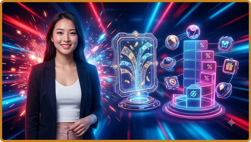 Minh họa giao diện vòng quay và biểu tượng trong Bảng trả thưởng nổ hũ F8BET.