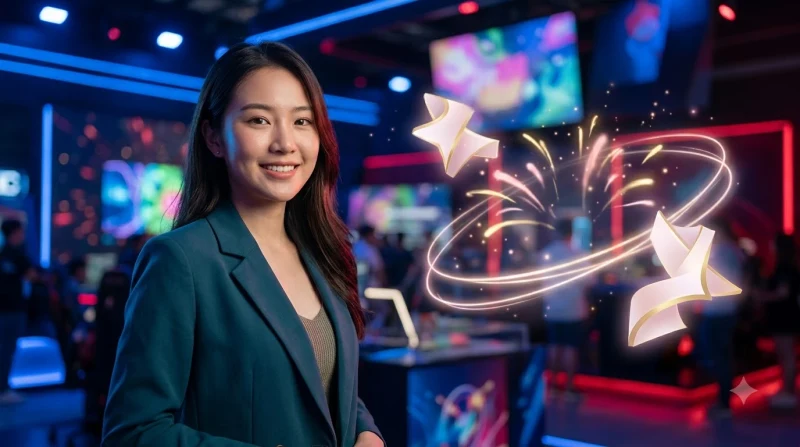 Minh họa khái niệm vòng quay miễn phí nền tảng trực tuyến với giao diện slot hiện đại và biểu tượng phần thưởng